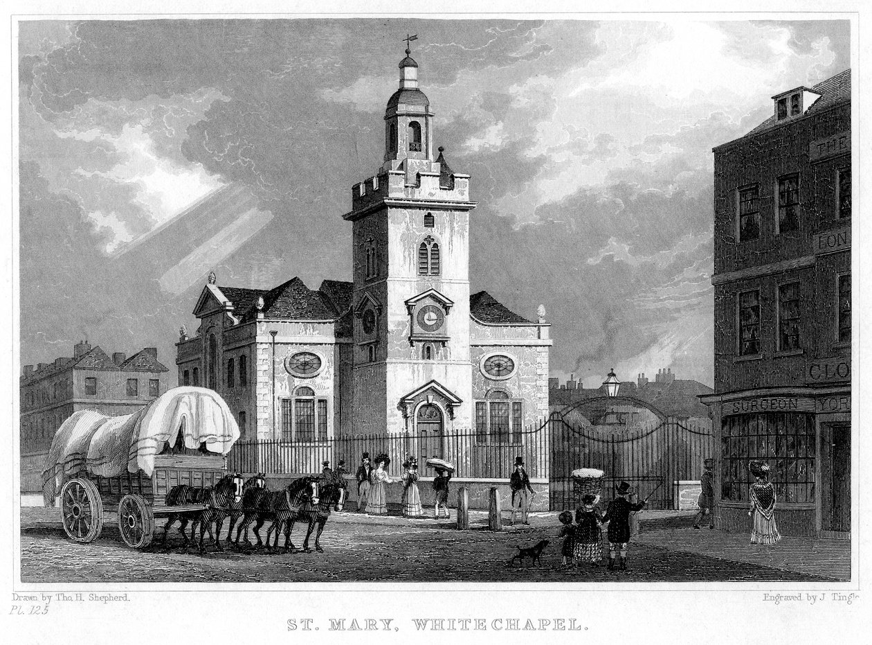 Szent Mária-templom, Whitechapel, London, 1831. alkotó: J. Tingle