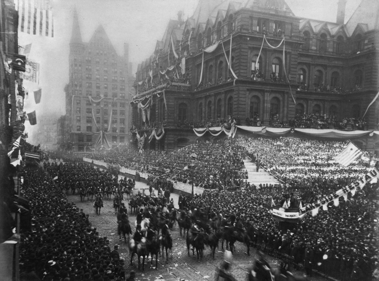 Átadási ceremóniák a chicagói Adams Streeten, a Columbian Világkiállításon, 1892 alkotó: J. W. Taylor