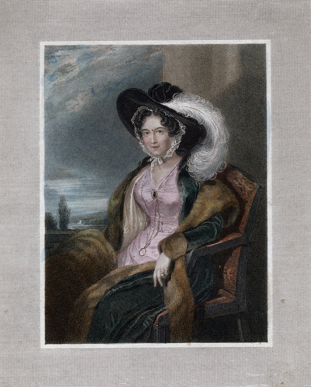 „Mary Elizabeth, Clifford bárónője”, 1828. alkotó: J Wright