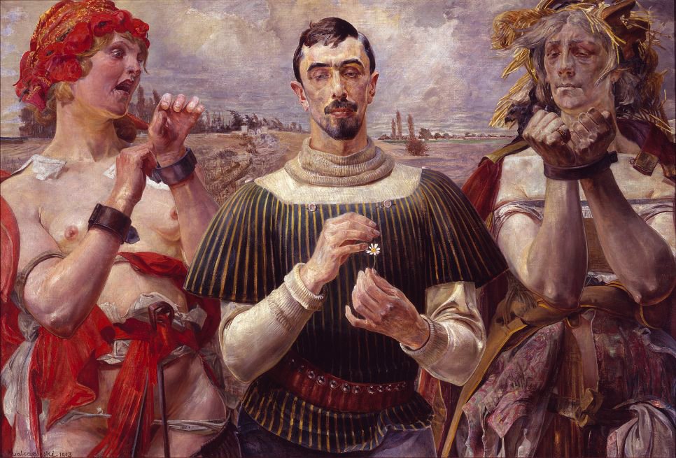Lengyel Hamlet - Aleksander Wielopolski portréja.nPolski: Lengyel Hamlet - Aleksander Wielopolski portréja.n alkotó: Jacek Malczewski