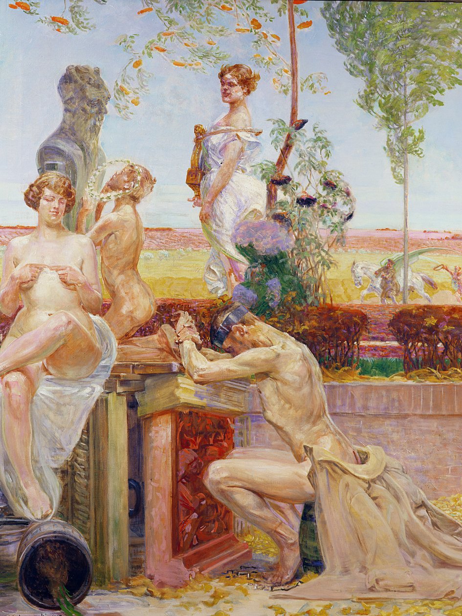 Allegorikus alakok, 1913 alkotó: Jacek Malczewski