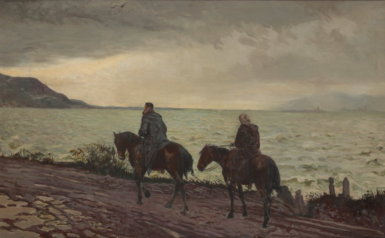 Don Quijote és Sancho Panza alkotó: Jacek Malczewski