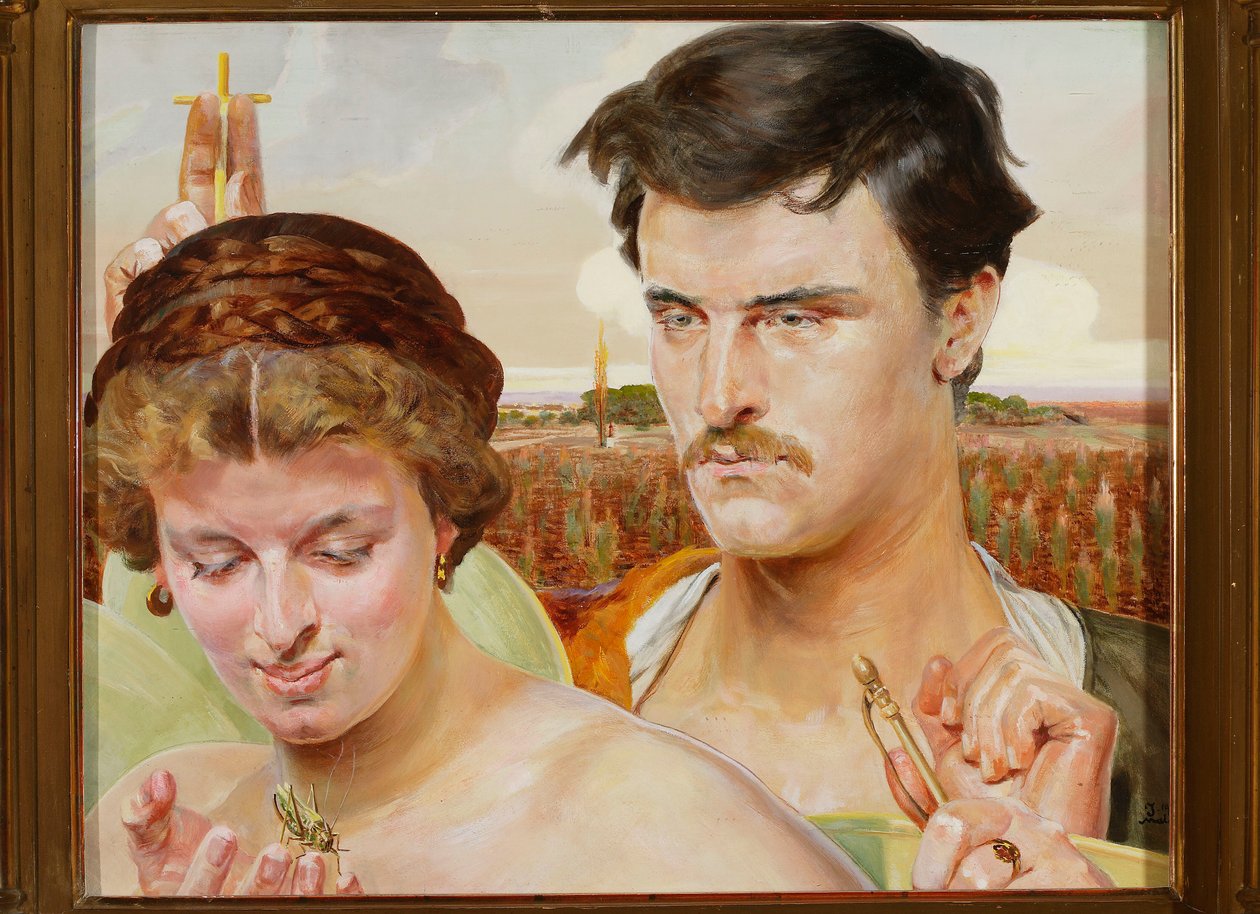 Zene - a triptichon jobb oldala alkotó: Jacek Malczewski