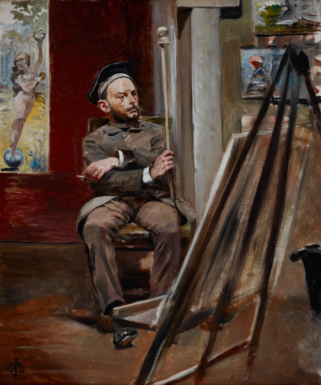 Stanisław Tondos portréja, 1902 körül (olaj, vászon) alkotó: Jacek Malczewski