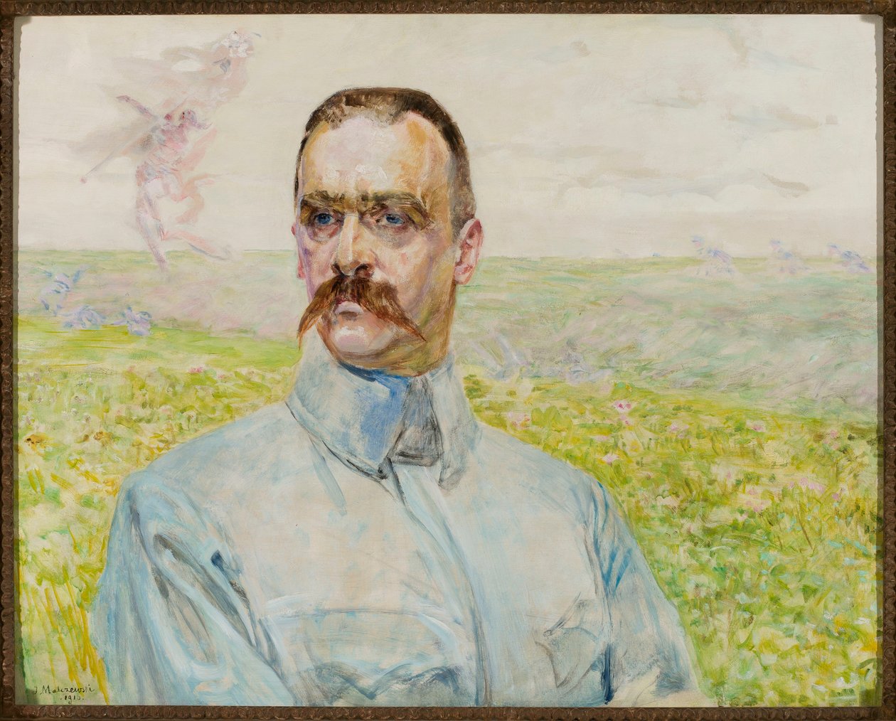 Józef Piłsudski dandártábornok portréja alkotó: Jacek Malczewski