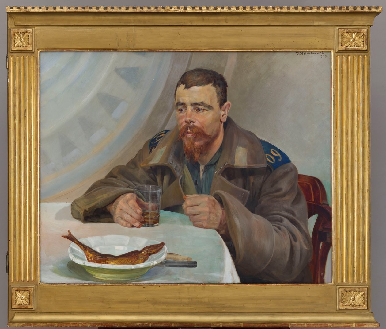 A száműzött - a triptichon jobb oldali része alkotó: Jacek Malczewski
