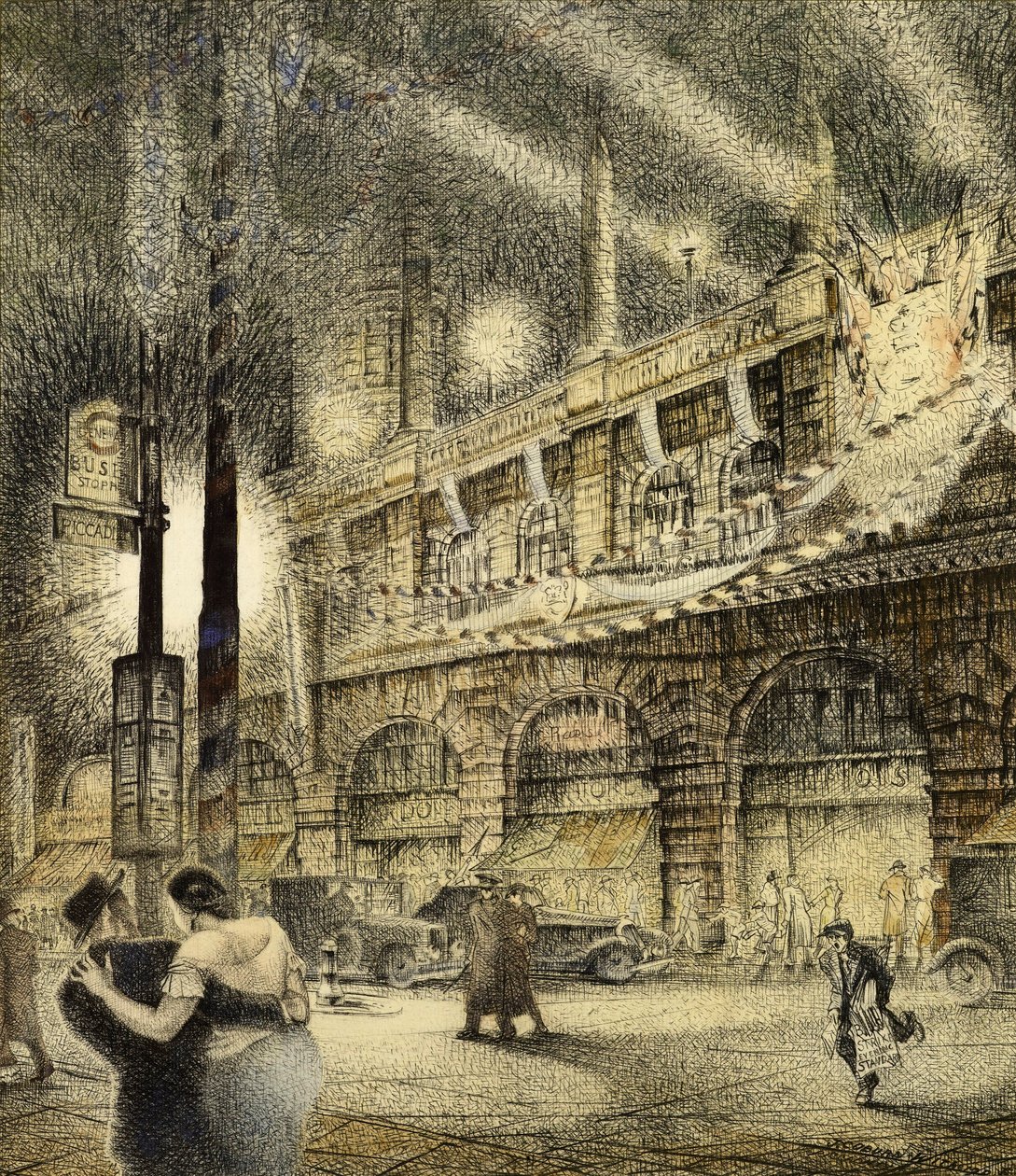 Koronázási est, London 1937, 1937 alkotó: Jack Coburn Witherop