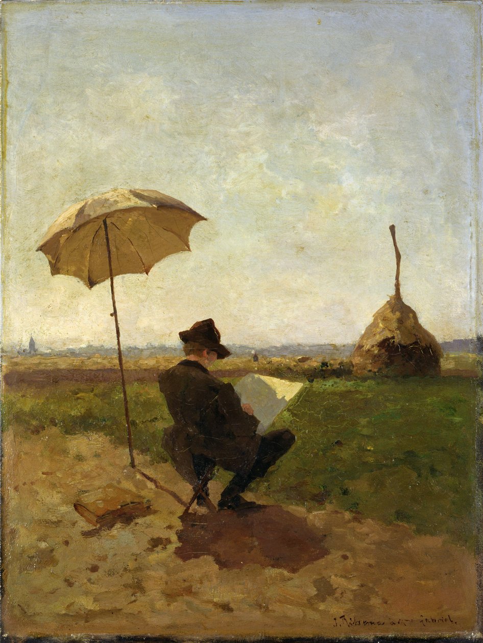 A festő P.J.C. Gabriel (1828-1903) alkotó: Jacob Coenraad Ritsema