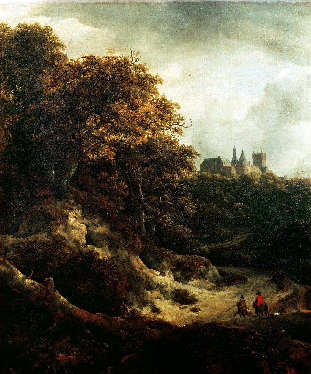 Bentheim kastély, 1651 alkotó: Jacob van Ruisdael