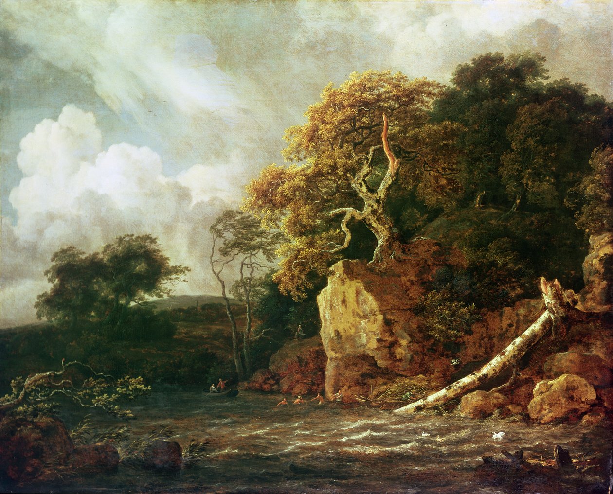 Táj egy folyóval alkotó: Jacob van Ruisdael