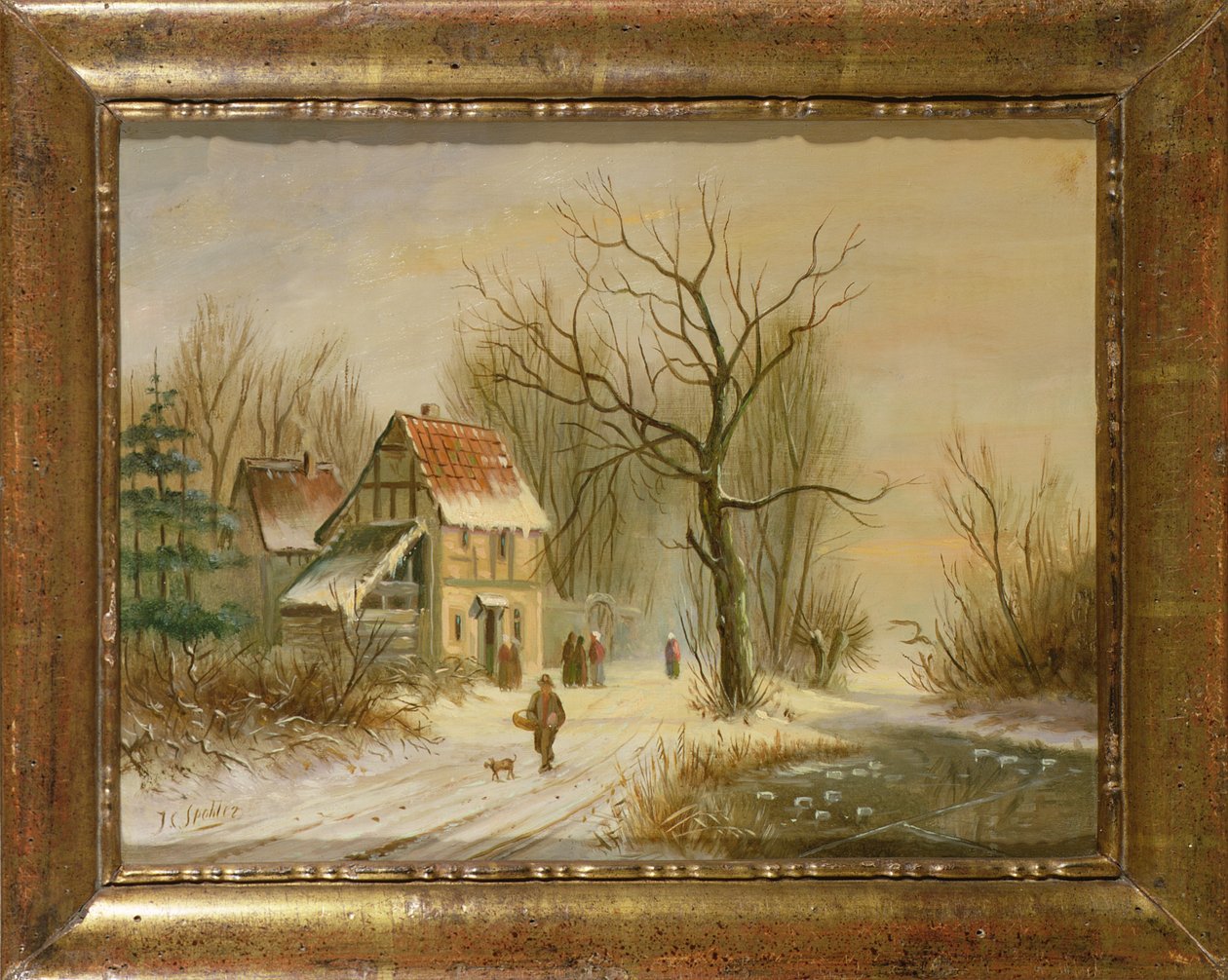 Téli jelenet alkotó: Jan Jacob Spohler