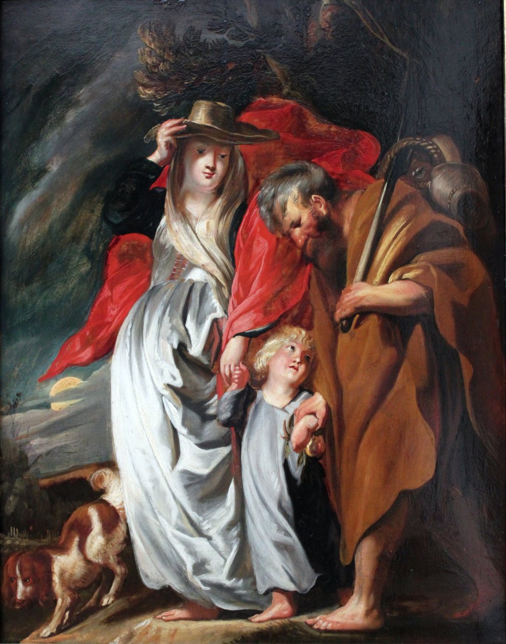 A Szent Család visszatérése Egyiptomból alkotó: Jacob Jordaens