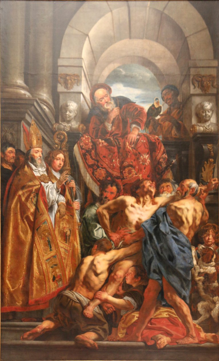 Szent Márton, aki egy poddedét gyógyít alkotó: Jacob Jordaens