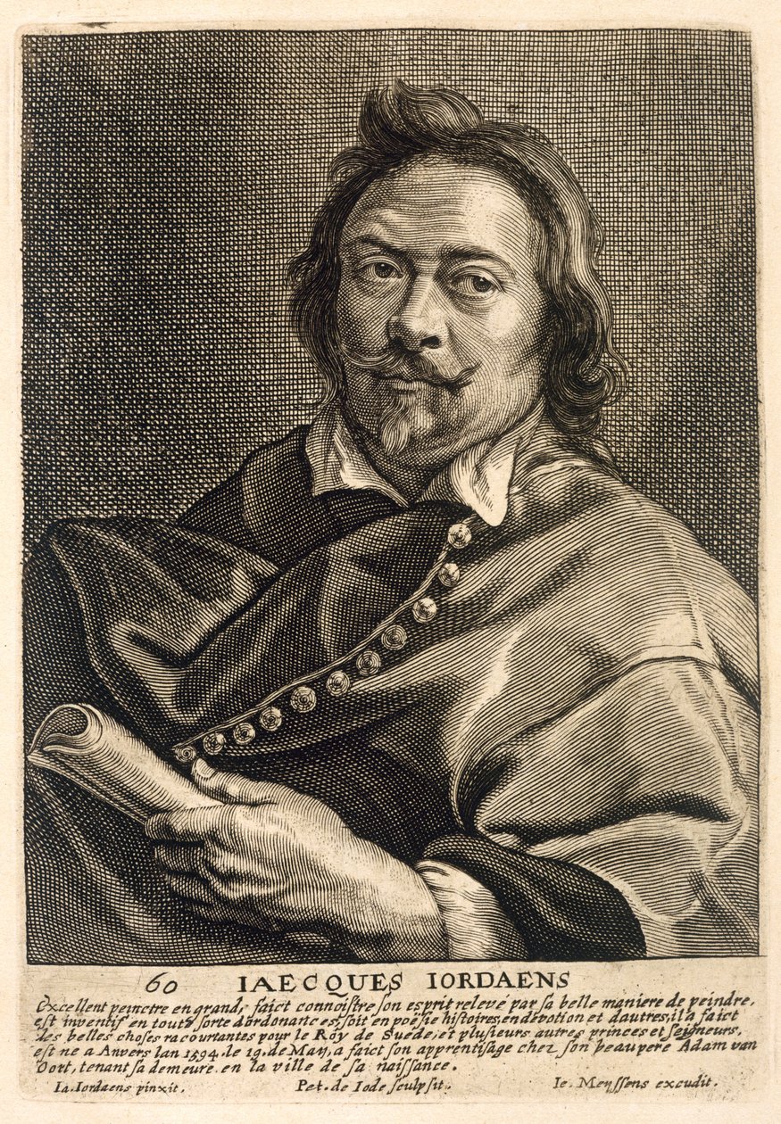 Önarckép, metszett Johannes Meyssens (1612-70) alkotó: Jacob Jordaens