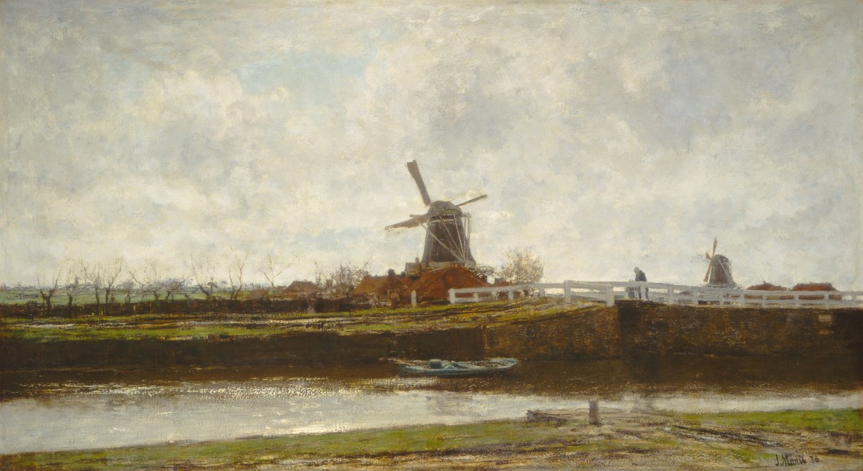 A hágai Noordwest Buitensingel malma és hídja alkotó: Jacob Henricus or Hendricus Maris