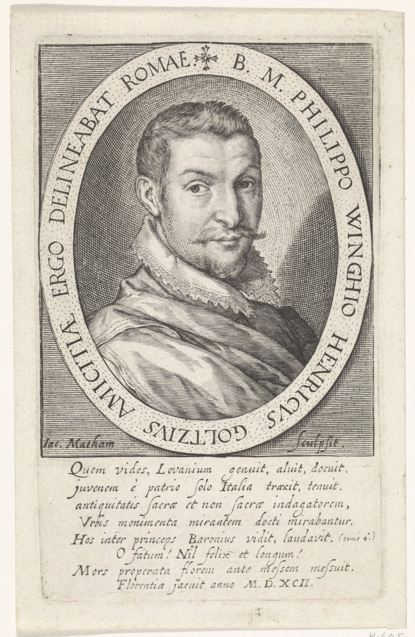 Philips van Winghe portréja alkotó: Jacob Matham