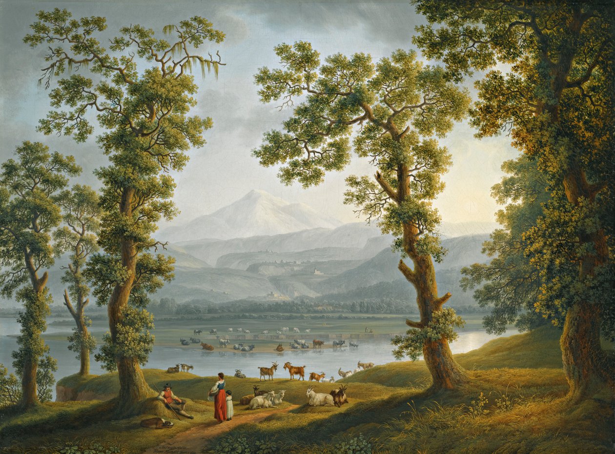 Kilátás Piedimonte-ra alkotó: Jacob Philipp Hackert