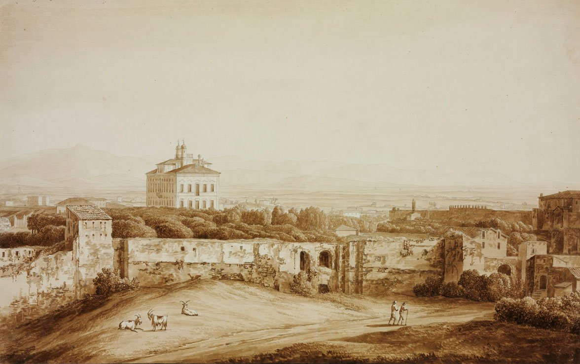 Villa Costaguto Rómában alkotó: Jacob Philippe Hackert