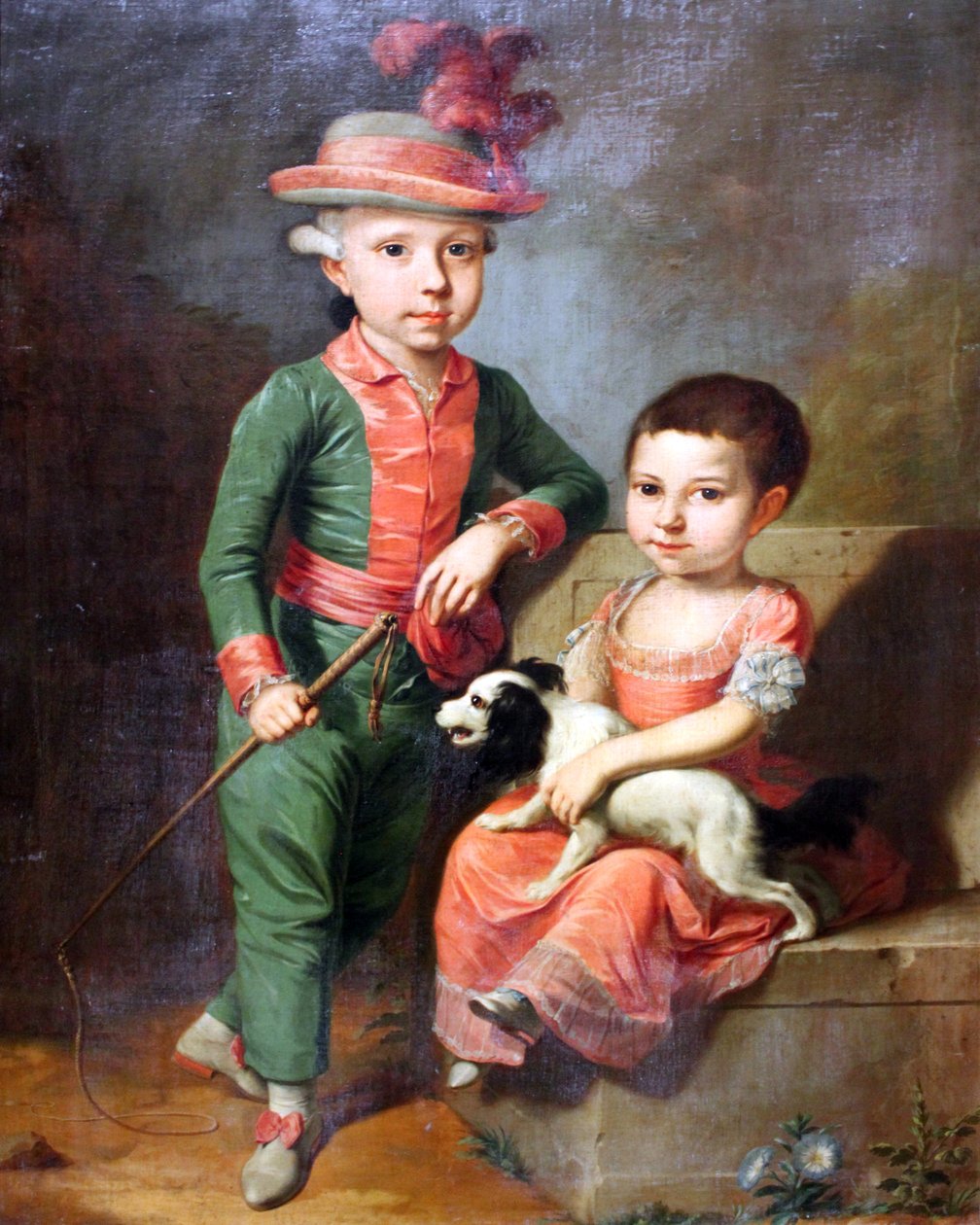 Johann Georg von Holzhausen (1771-1846) és nővére, Henriette (1773-1834) arcképe alkotó: Johann Jacob Tischbein