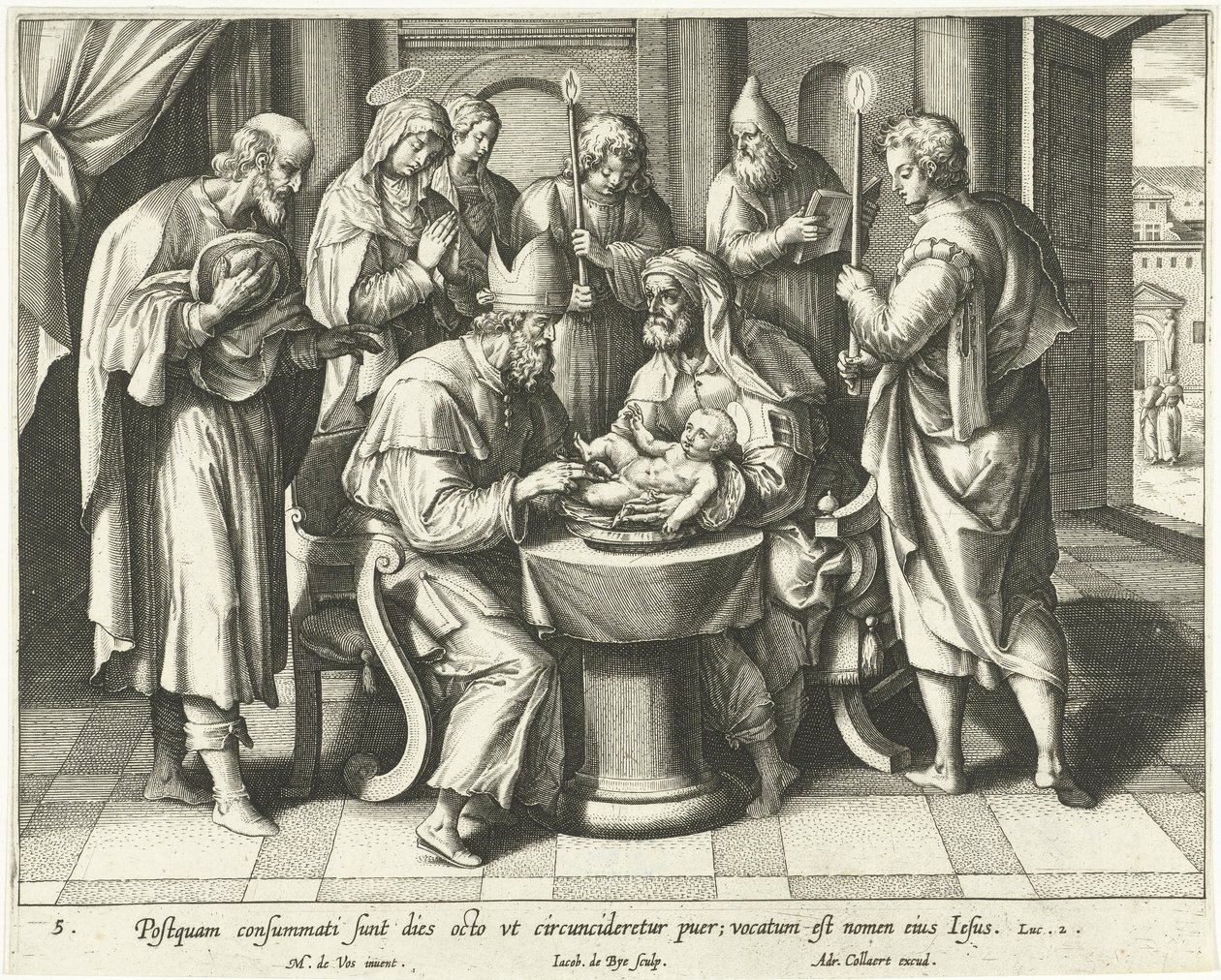 Krisztus körülmetélése alkotó: Jacob de Bie