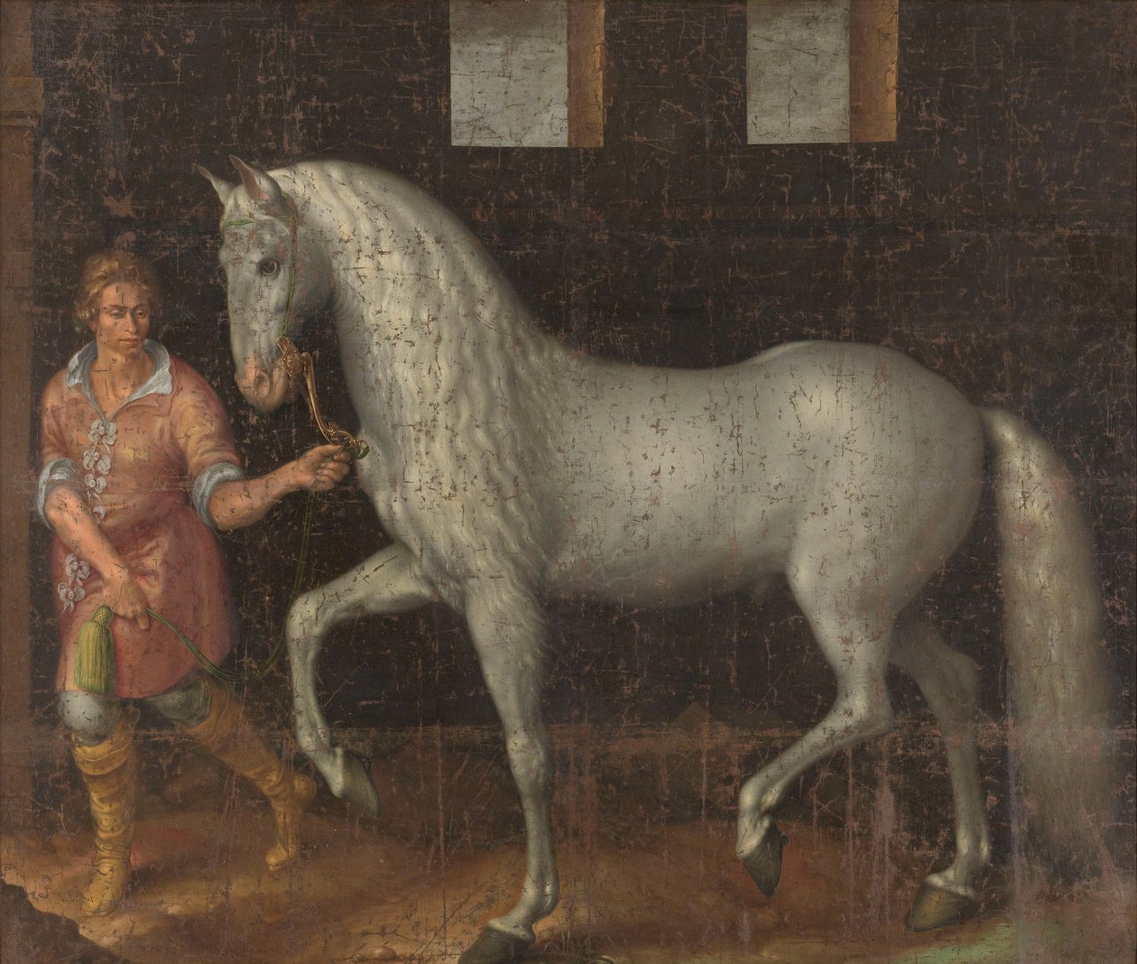 A spanyol harci lovat elfogták a nieuwpoort -i csatában alkotó: Jacob de Gheyn II