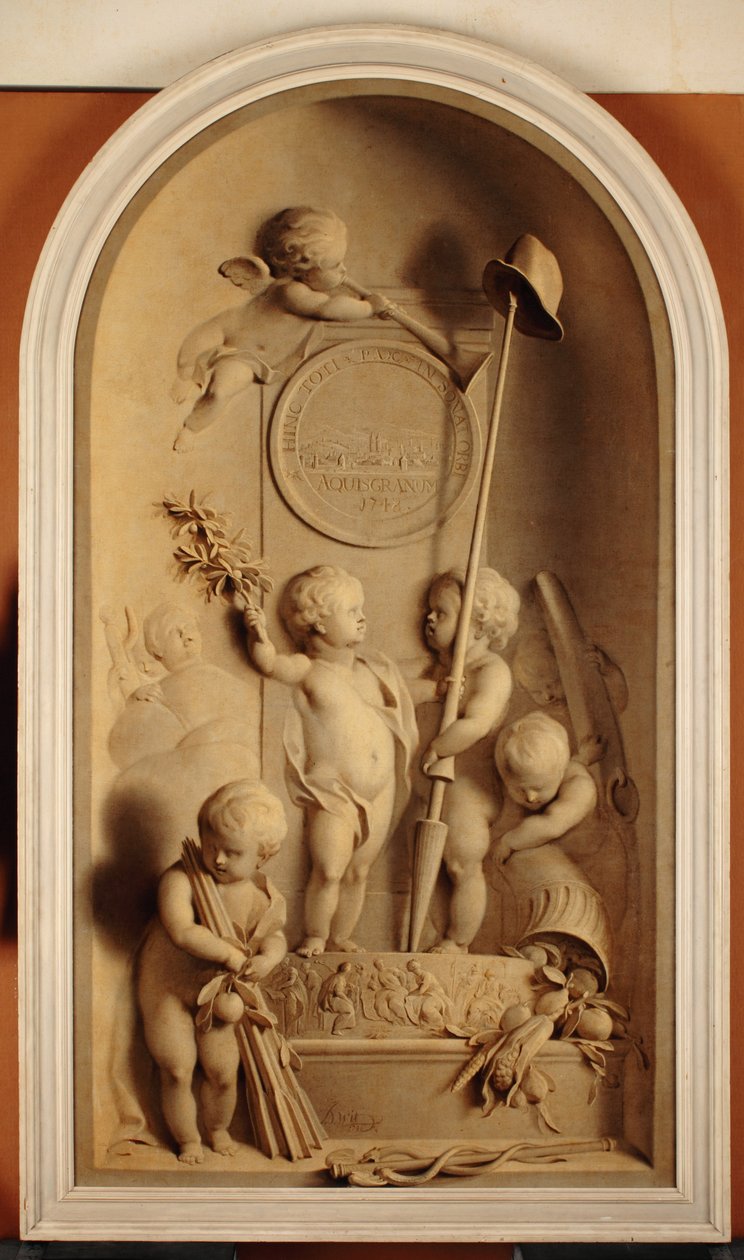 Az aix-la-chapelle-i békeszerződés allegóriája, 1748 alkotó: Jacob de Wit