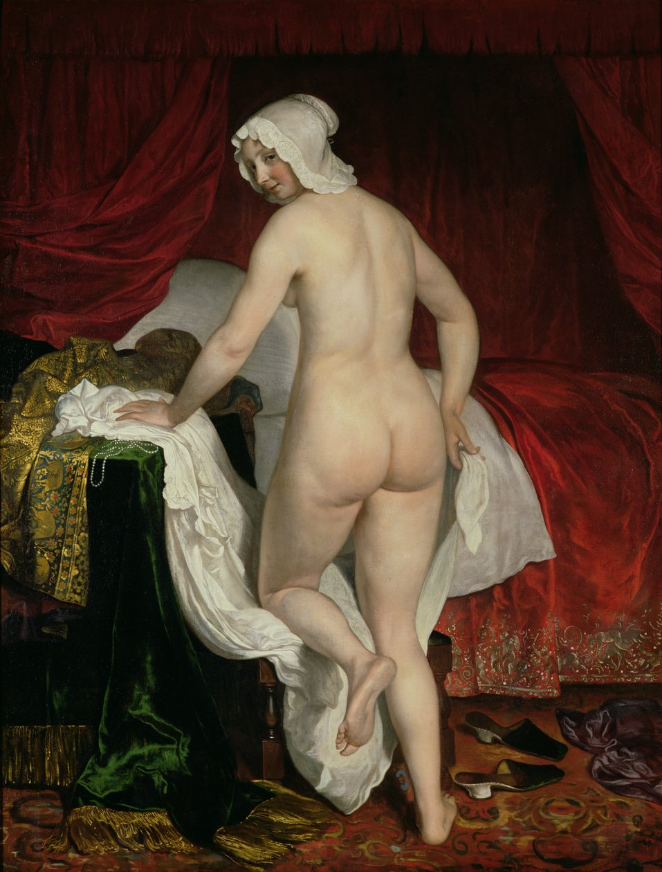 Fiatal nő lefekszik, 1650 körül alkotó: Jacob or Jacques van Loo