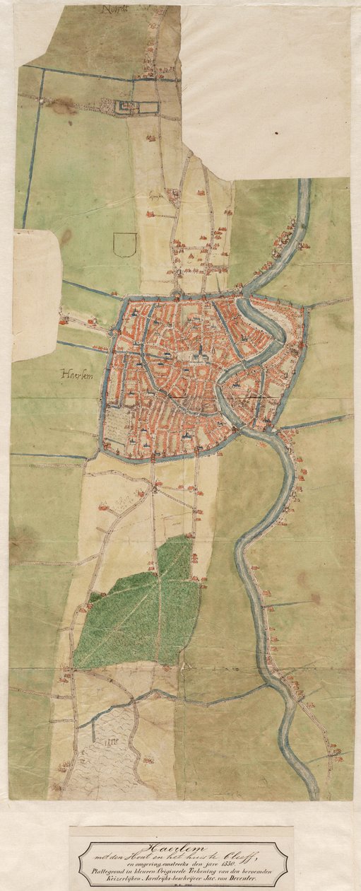 Haarlem térképe alkotó: Jacob van Deventer