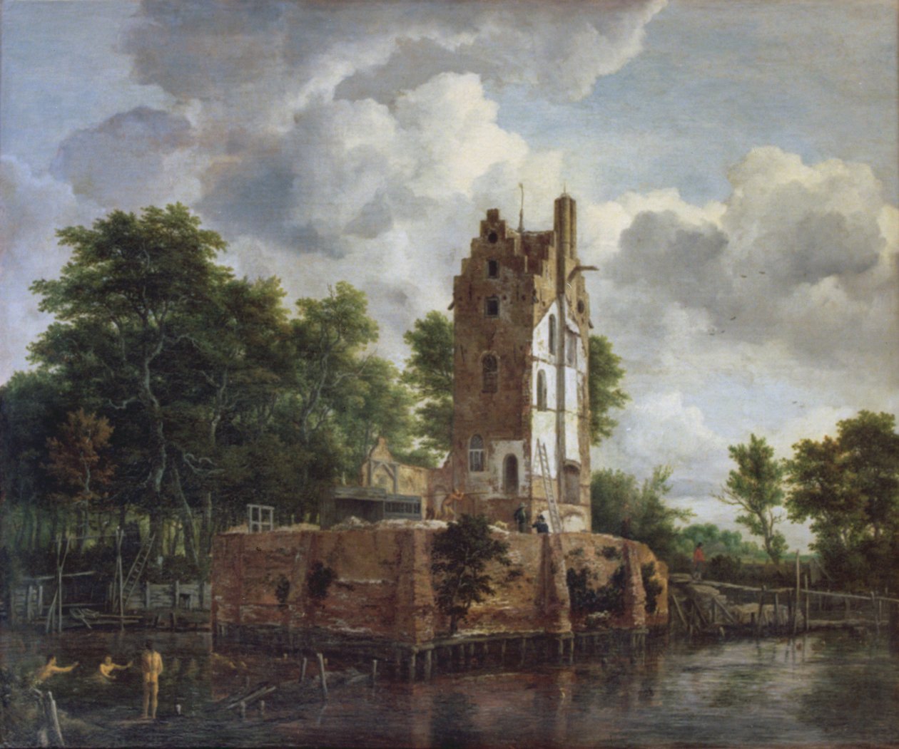A templomtorony alkotó: Jacob van Ruisdael