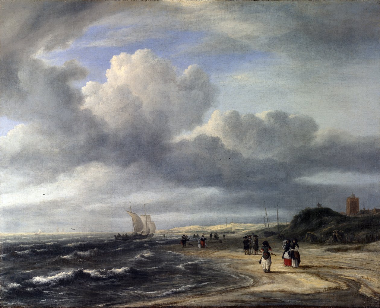 A part Egmond-an-Zee-ben alkotó: Jacob van Ruisdael