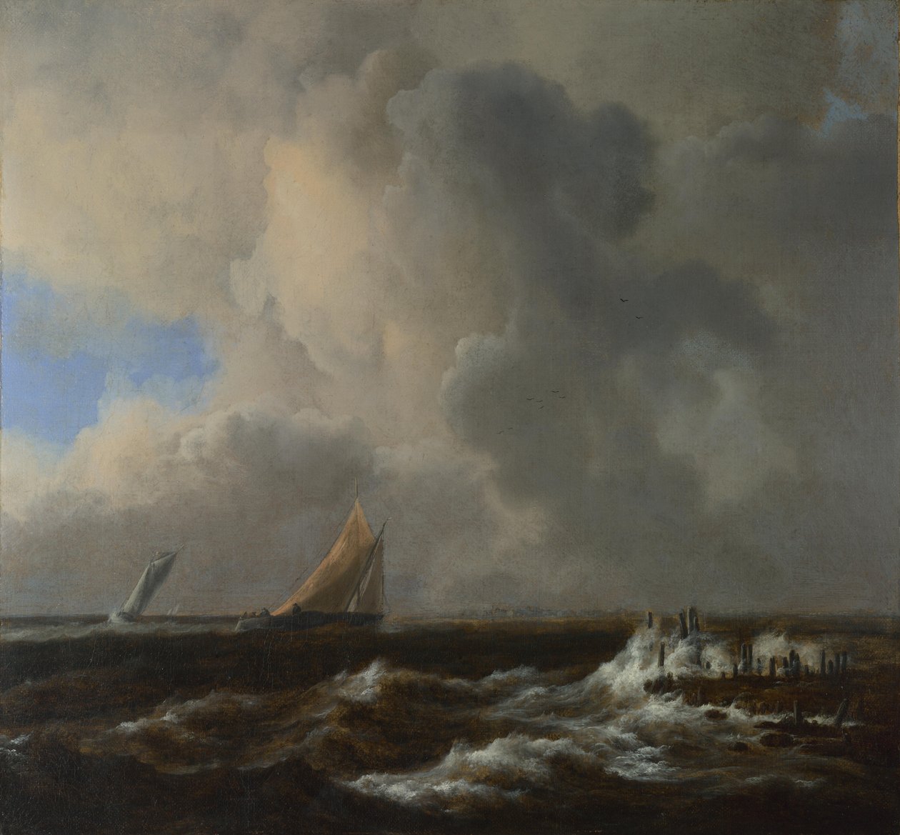 Hajók friss szellőben alkotó: Jacob van Ruisdael