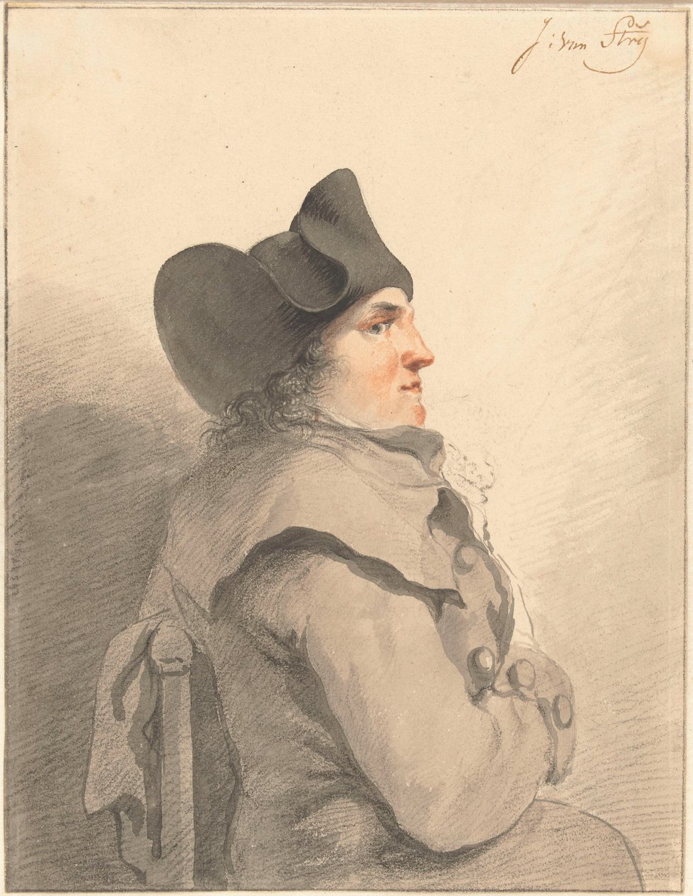 Egy férfi portréja alkotó: Jacob van Strij