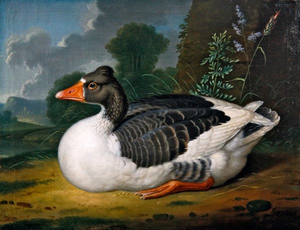 Liba a tájban (olaj, vászon) alkotó: Jacob Samuel Beck