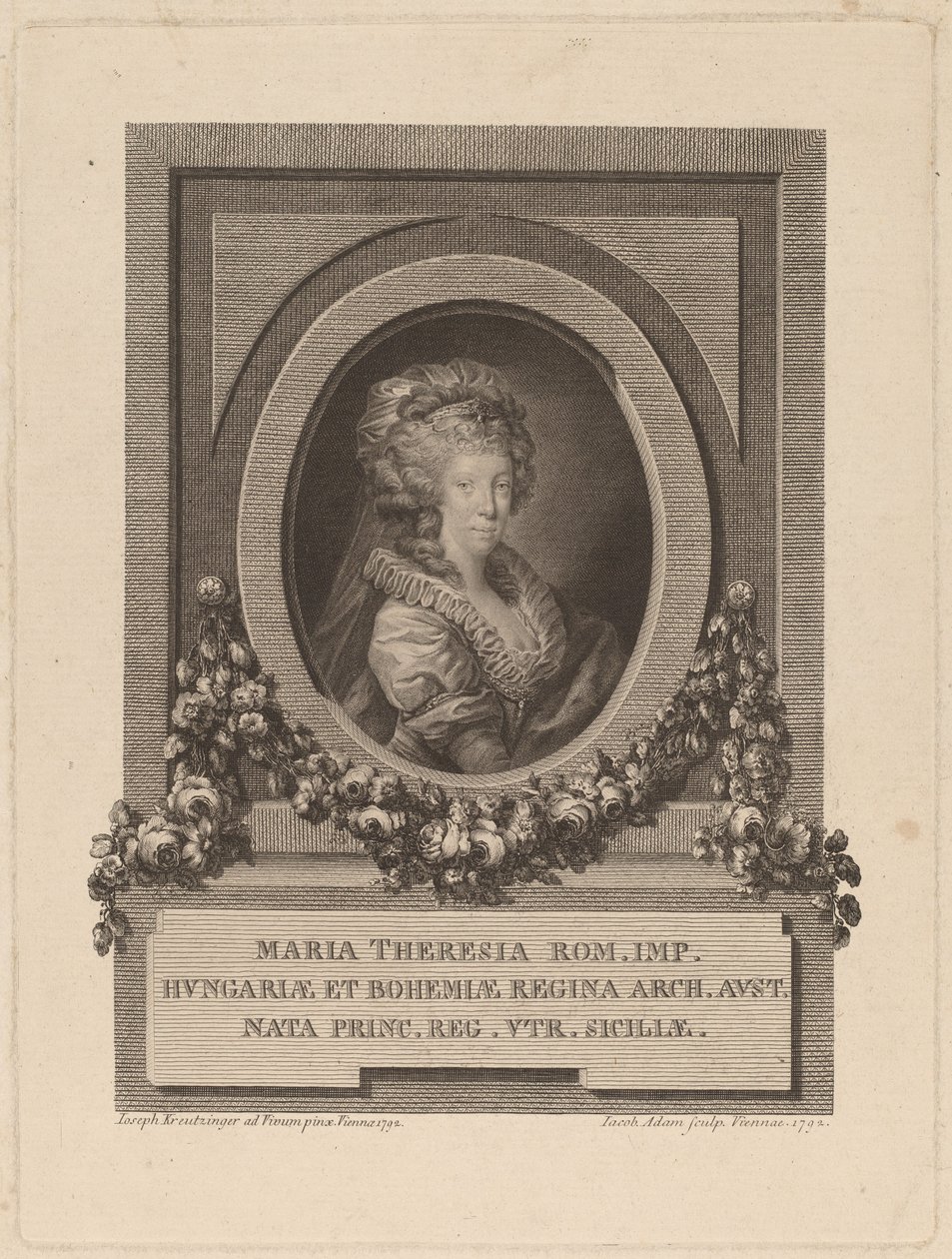 Marie-Thérèse, római római császárné, 1792. alkotó: Jacob Adam