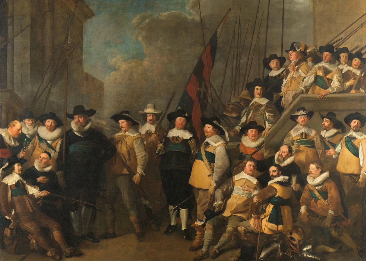 Az amszterdami V. kerület tisztei és más polgárőrei Cornelis de Graeff kapitány és Hendrick Lauwrensz hadnagy parancsnoksága alatt alkotó: Jacob Adriaensz. Backer