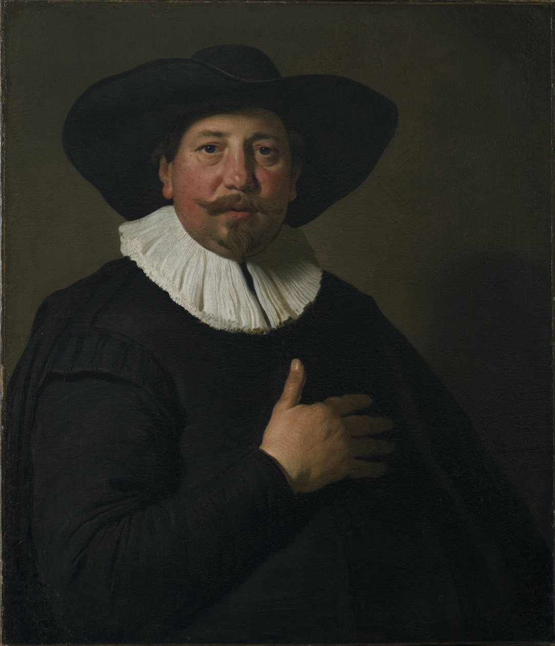 Egy férfi portréja, 1638 körül alkotó: Jacob Adriensz Backer