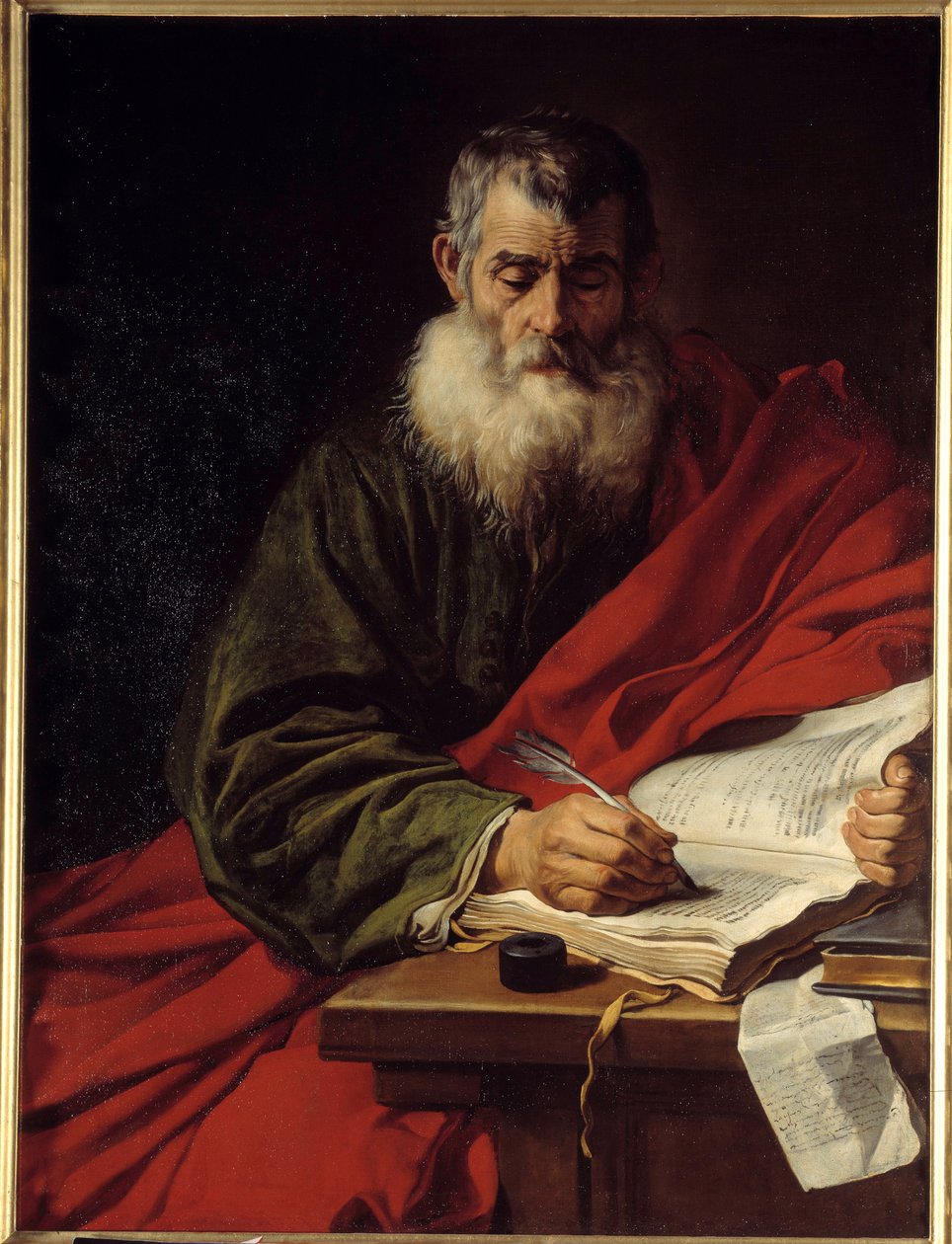 Szent Pál írás. Jacob Adriaensz Backer festménye (1608-1651) Ec. Hol. alkotó: Jacob Adriensz Backer