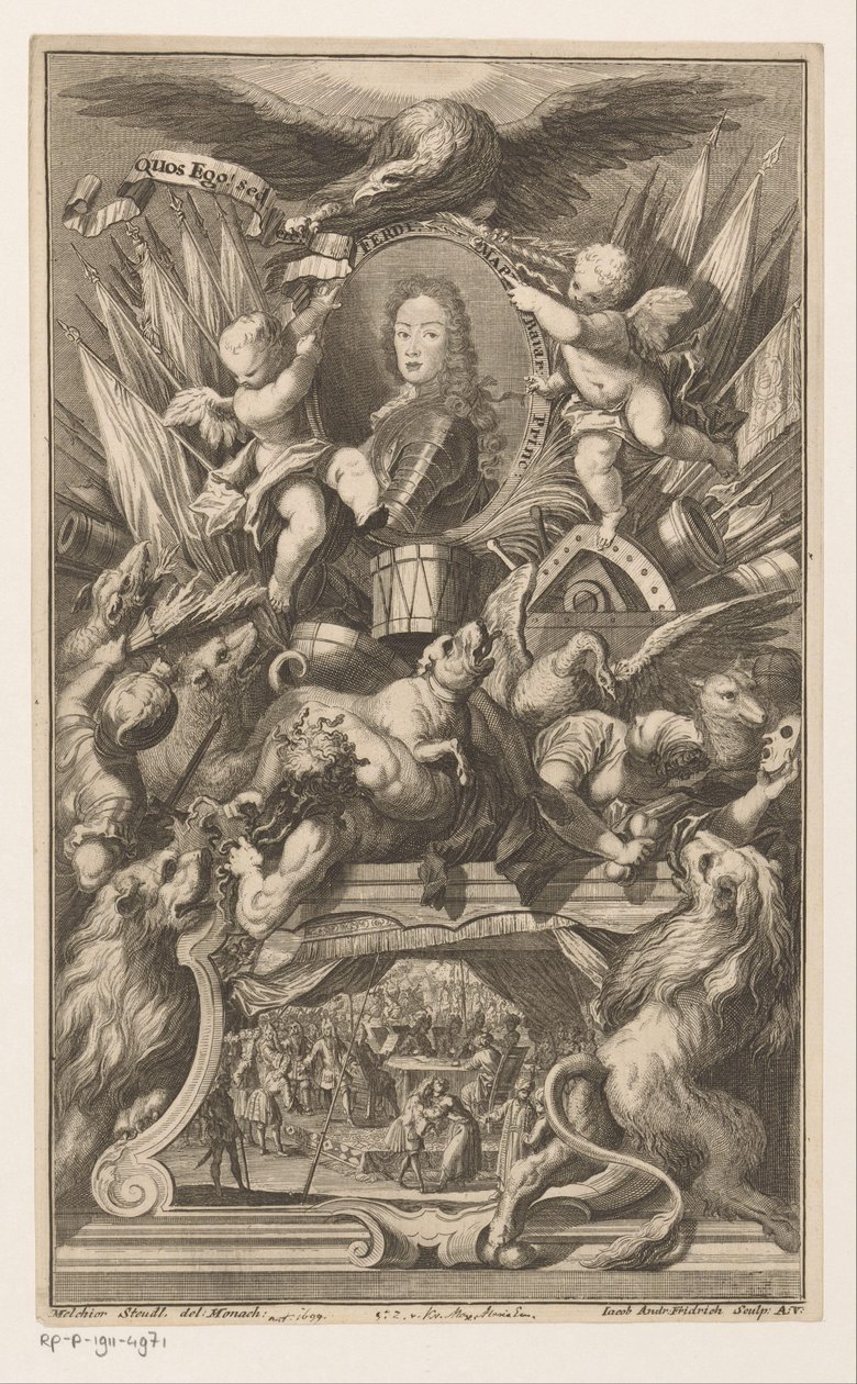 Bajor Ferdinánd portréja alkotó: Jacob Andreas Fridrich (I)