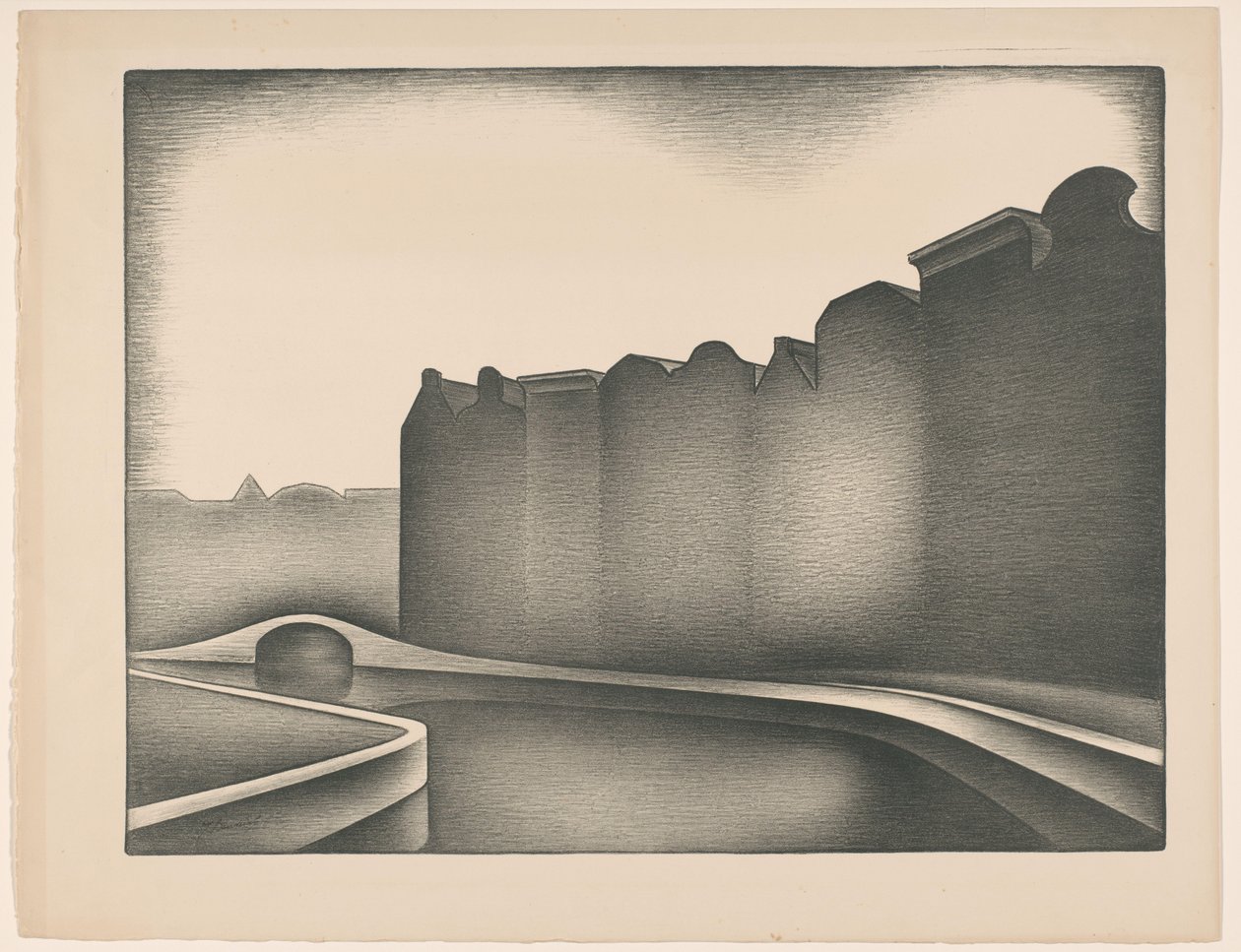 Házak a vízen alkotó: Jacob Bendien (signed by artist)