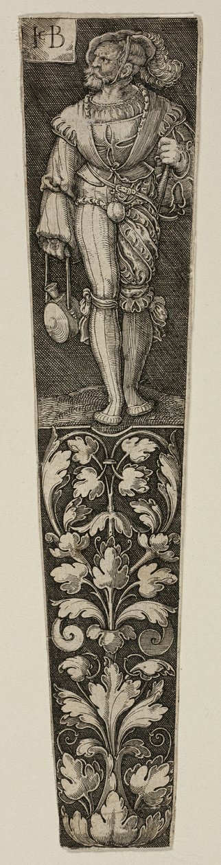Tőrhüvely Landsknechttel alkotó: Jacob Binck