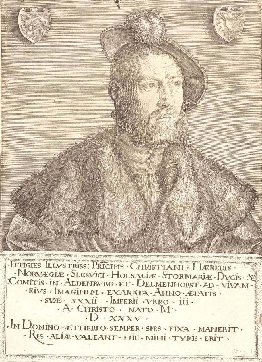 Christian király portréja III alkotó: Jacob Binck