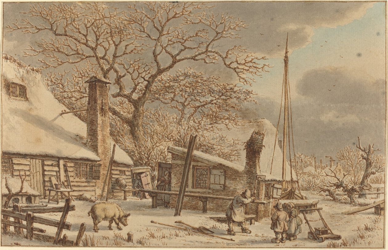 Farmyard télen alkotó: Jacob Cats