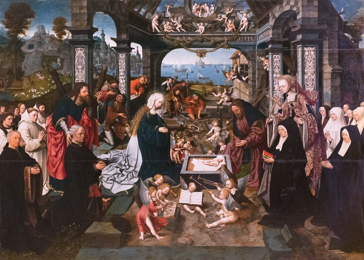 A Gyermek imádása alkotó: Jacob Cornelisz van Oostsanen
