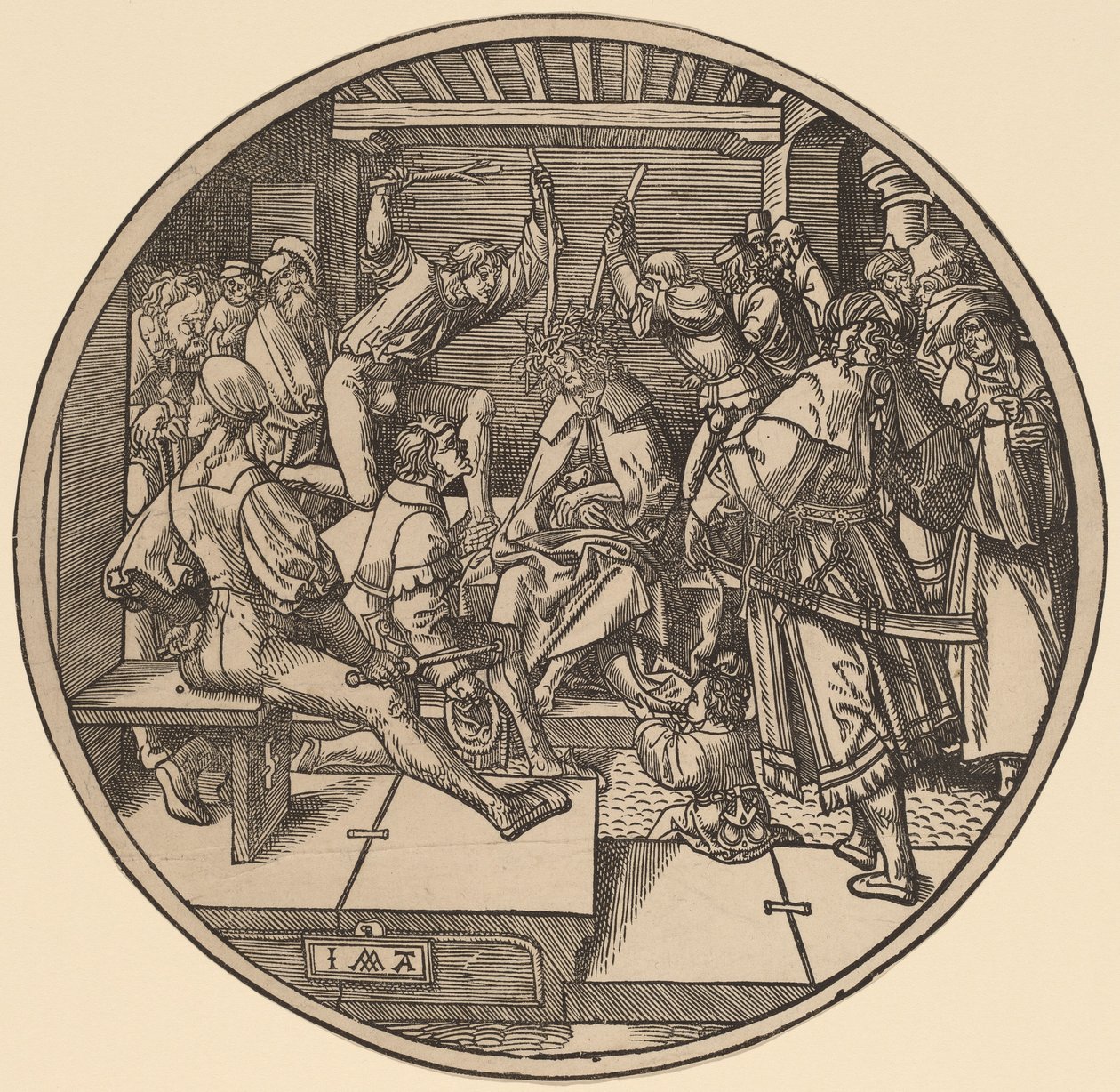 A tövissel megkoronázott Krisztus alkotó: Jacob Cornelisz van Oostsanen