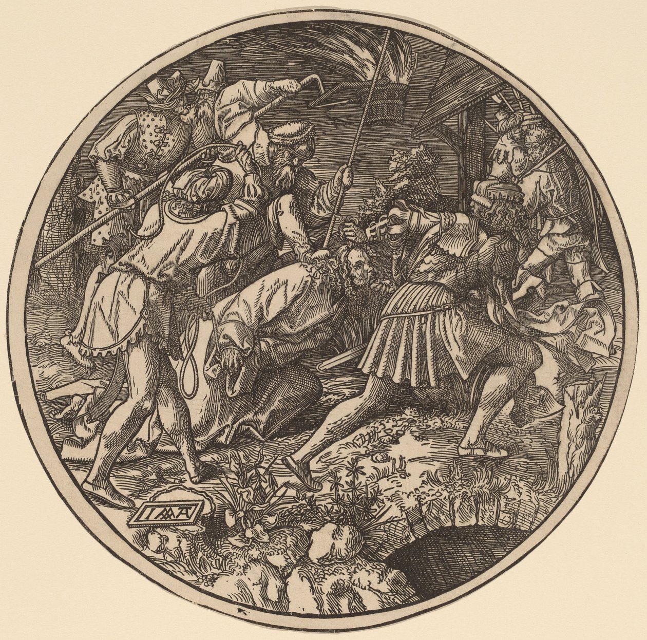 Krisztust elvezették letartóztatása után alkotó: Jacob Cornelisz van Oostsanen