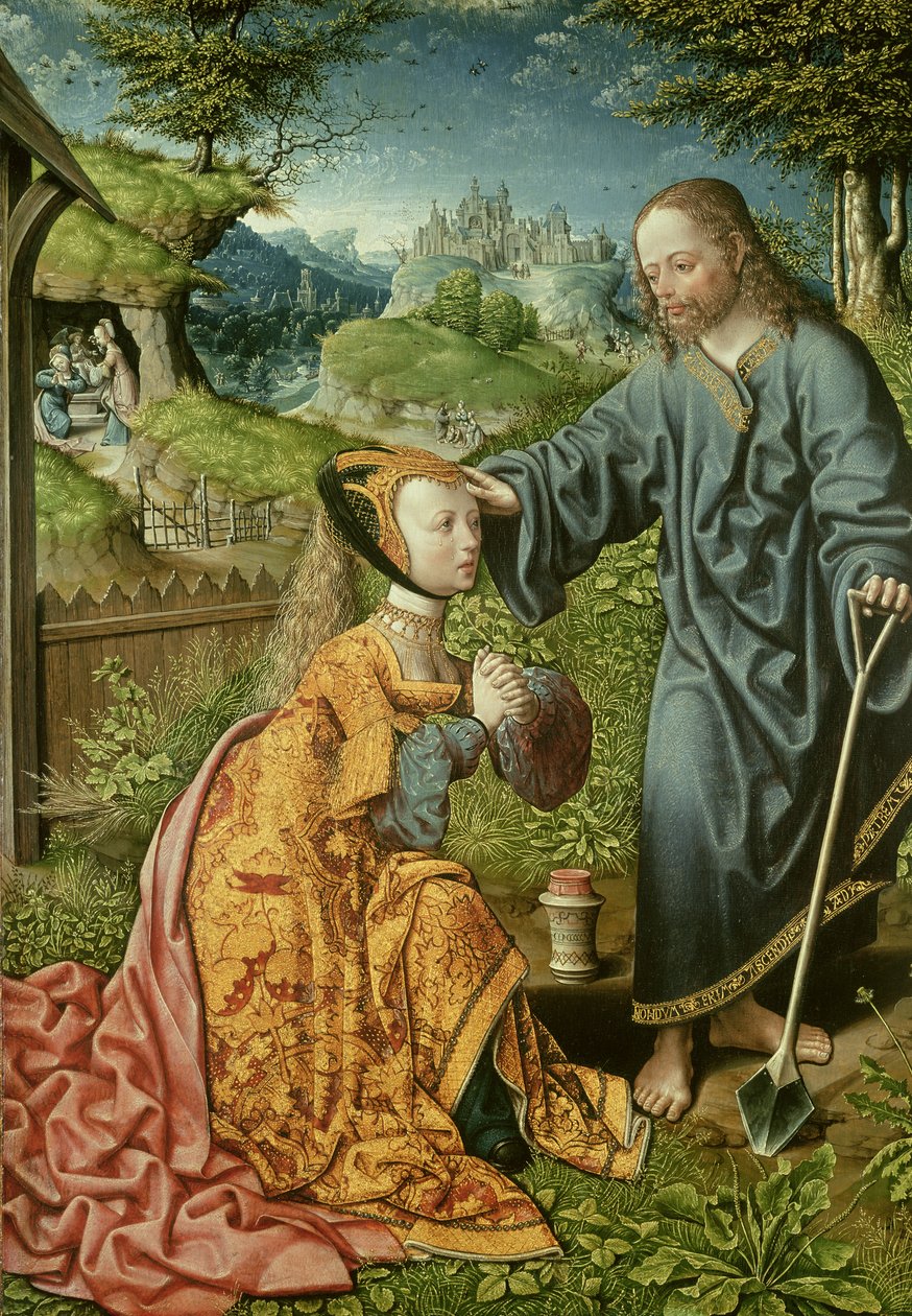 Krisztus mint kertész, 1508 alkotó: Jacob Cornelisz van Oostsanen