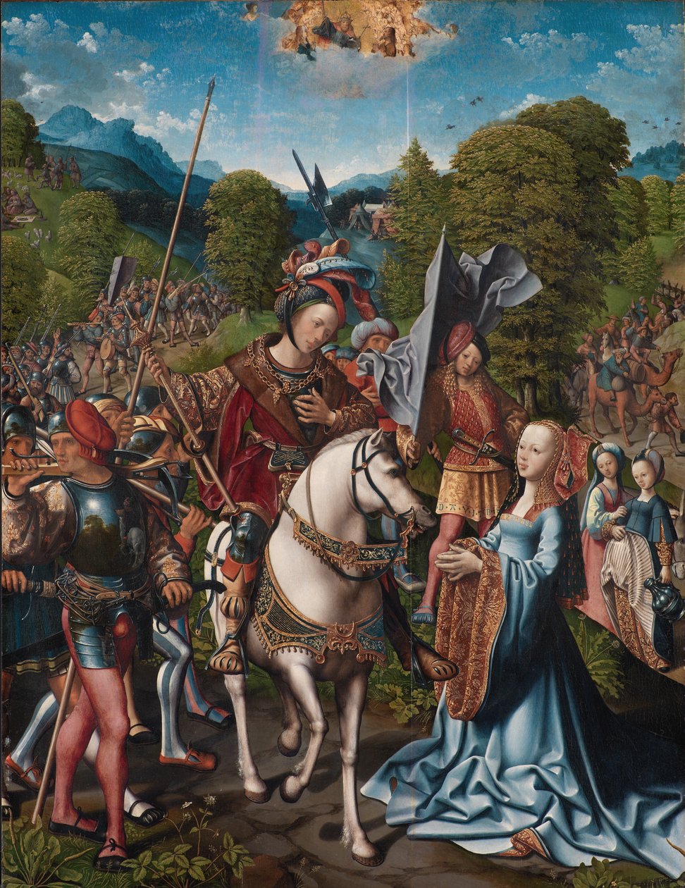 Dávid és Abigail alkotó: Jacob Cornelisz van Oostsanen