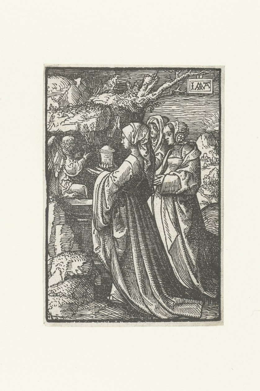 A három Mária az üres sírnál A kis szenvedély (sorozat címe) alkotó: Jacob Cornelisz van Oostsanen
