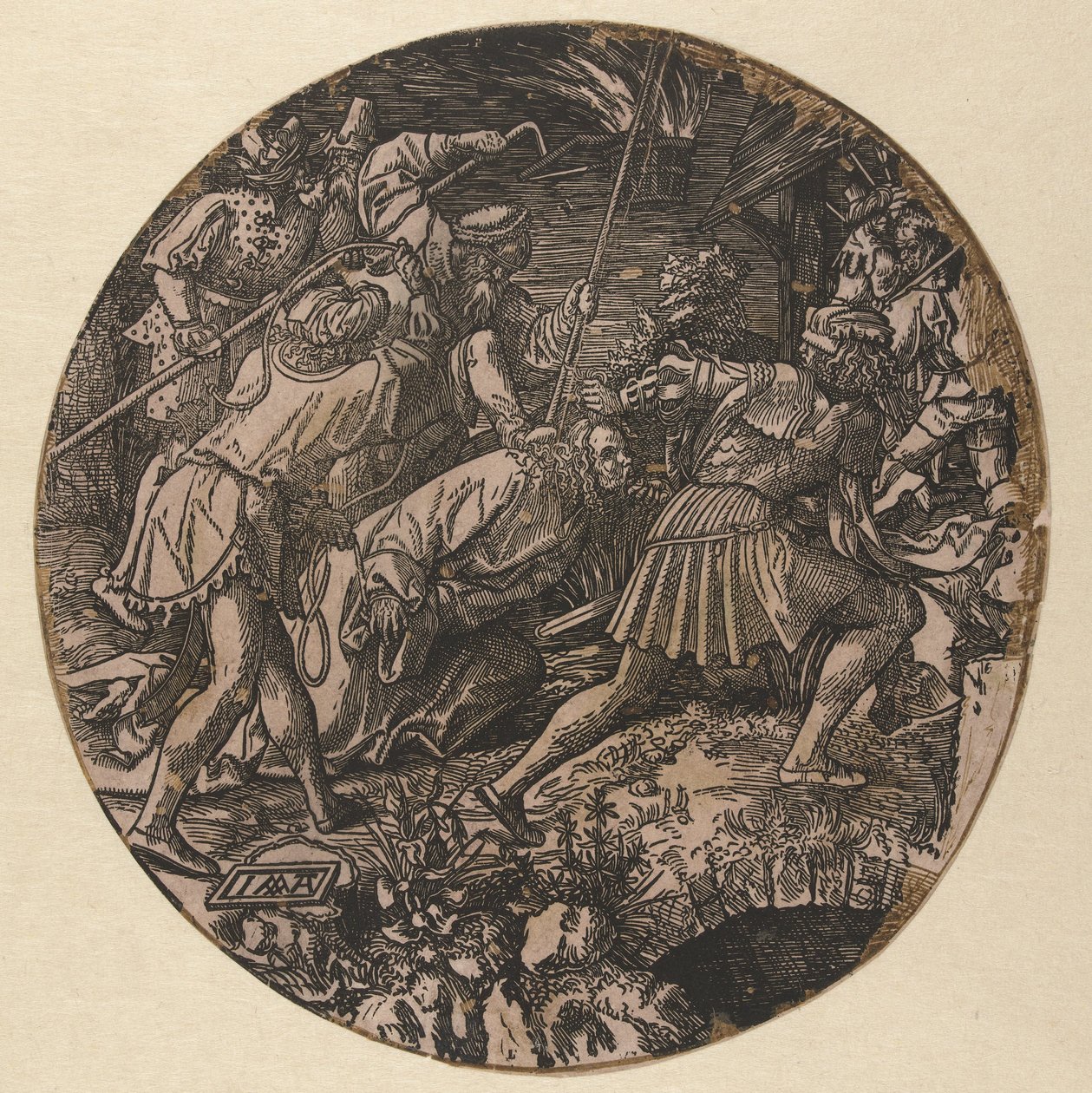 Krisztus fogsága The Round Passion (sorozat címe) alkotó: Jacob Cornelisz van Oostsanen