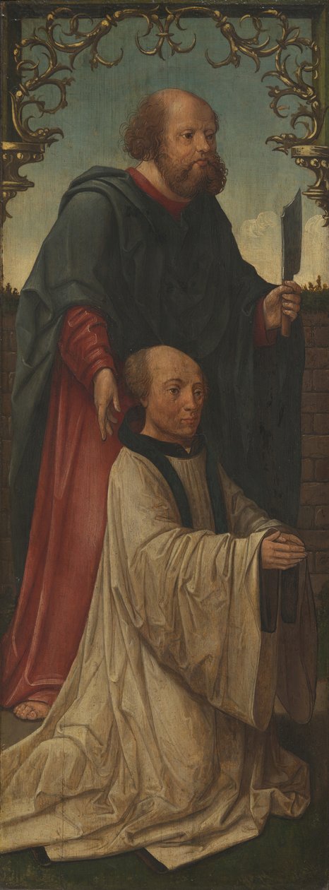 Szent Mátyás és egy adományozó, Szent András fordított, 152025 alkotó: Jacob Cornelisz. van Oostsanen